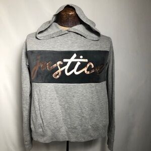 Womens Gray Justice Sweater. Size 14/16